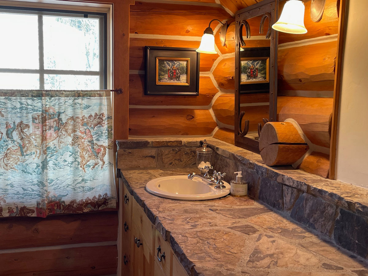 beautiful bathroom in ranch house