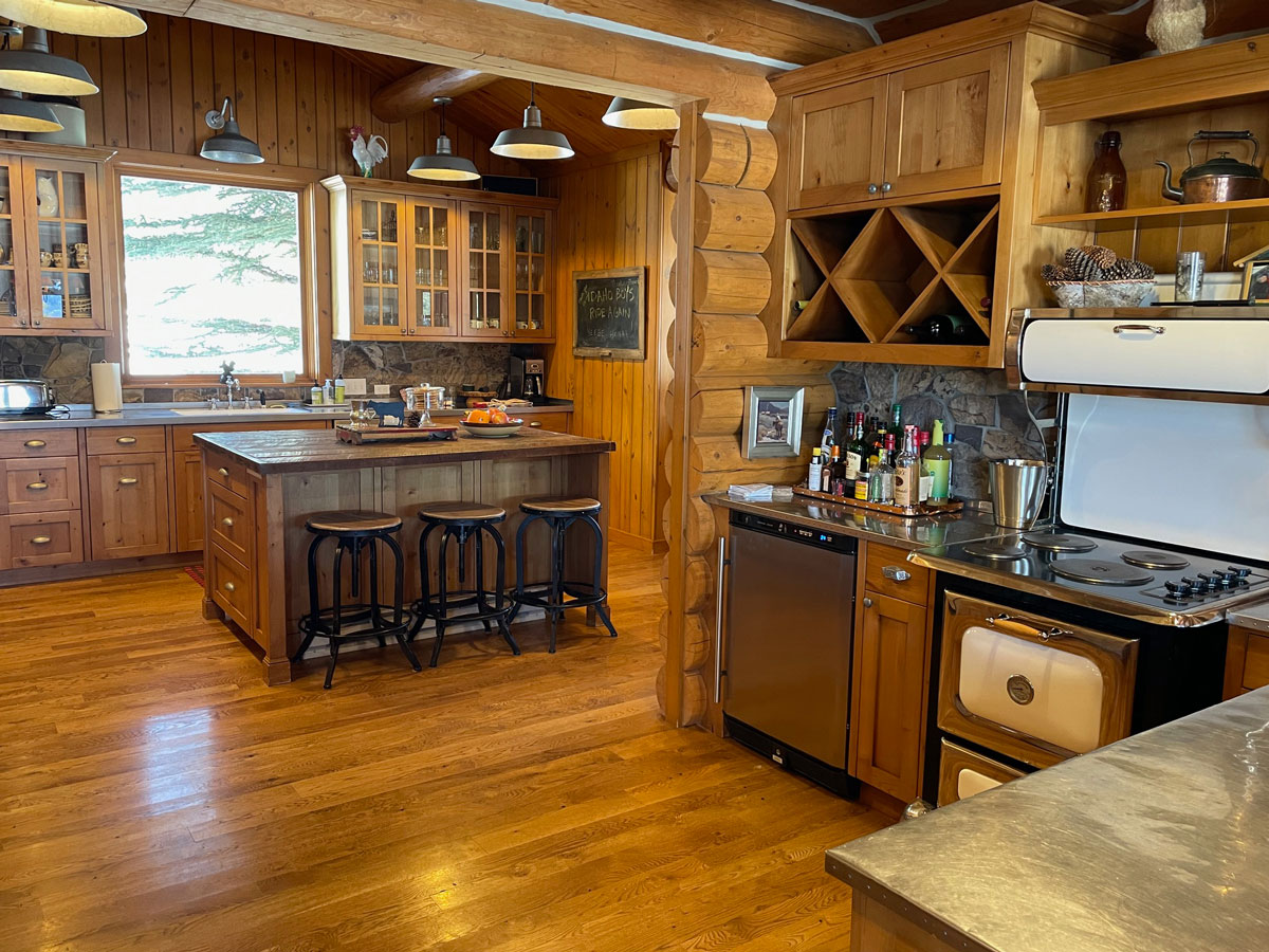 Kitchen in ranch house sawtooth valley Idaho